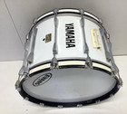 Yamaha 22    Field Corps  Marching Band Bass Drum White With Case
