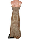 Strapless Gown Evening Formal Montage Boutique Mother Of The Bride Taupe Ruched