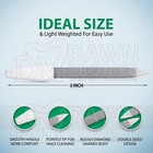 12 Pcs Nail Files 5  Diamond Dusted Coarse Double Sided Manicure Pedicure Tools