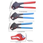 3 8 1 2 3 4  3 Pex Crimper   1-5 8  Ratchet Pipe Cutter Crimping Plumbing Tool