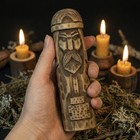 Hand-curved Wooden Thor Figurine Handmade Norse God Viking Decor Gift 15cm