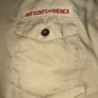 Boy Scout Bsa Uniform Shirt Mens 3xl 3x Extra Large Xxxl Tan Short Sleeve B2