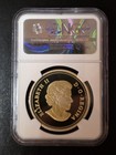 2014 Canada  20  the Bison  A Portrait  1 Oz Silver Proof With Yellow Toning Ngc