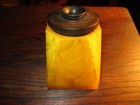 Vintage Catalin Bakelite Inkwell Amazing Marbling Depth Mcm Extra Large 220 Gram