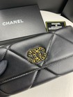 New 2026 Chanel Long Wallet Black Caviar Leather