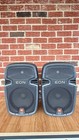 Jbl Eon 200 Eon210p Powered Pa Speakers Pair 10in 2-way Rca Wired Black