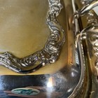 Poole Old English Silver Plate Covered Buffet Footed Serving Dish Marked 5012