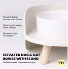 Elevated No Tip spill Dog cat pet puppy Feeding food water Bowls dish With Feet