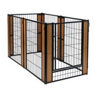 Dog Exercise Playpen Expandable Dog Cage Heavy Duty Foldable Dog Fence Pet Pen