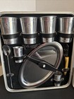 Vintage Executair 707 Travel Bar Set - Portable Cocktail Kit W  Case Mid Century