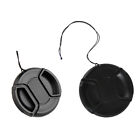 49-77mm Plastic Camera Center Pinch Snap On Front Lens Cap Cover For Nikon Canon