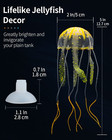 6 Pcs Glowing Jellyfish Ornament Decoration For Aquarium Fish Tank