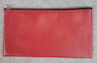 Vintage State Bank Of Lima Howe Indiana Zipper Bank Deposit Bag Red