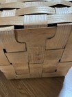 Vintage Large Basket With Handles   Lid Doral Tobaccoville Great Condition