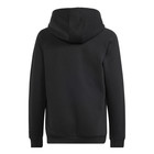 Adidas Logo Pullover Hoodie Youth Boys Black Casual Outerwear Is3286-a