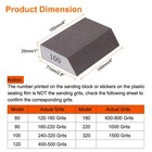 4pcs Sanding Sponge Blocks 100  240-320 Grit Sanding Block 4 x2 8 x1 