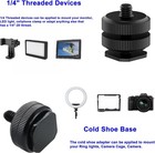 Camera Hot Shoe Mount 2 Pack  To 1 4 -20 Tripod Screw Adapter Flash Shoe Mount