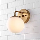 5 75  1-light Louis Parisian Globe Metal frosted Glass Modern Contemporary Led