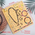 Bead Board For Jewelry Making  Bamboo Beading Tray Design Mat For Necklaces     