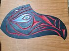 Vtg Pnw Native American Wood Art Plaque Eagle Carving 12x11  Signed Hugh Hfs