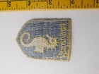 Bahamas  Sea Horse Vintage  Patch Island Holiday Hat Badge Souvenir Blue Gold