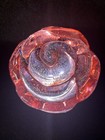 Flower Rose Lighted Water Globe Swirling Glitter Pink Battery Powered