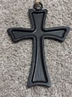 New Cast Iron Metal Hanging Cross Christian Rustic Farmhouse Ranch Style