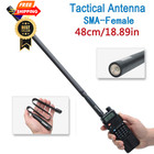 Abbree Sma-female Ham Radio Antenna Vhf uhf 18 8-inch 144 430mhz Black  Black