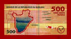 Burundi 500 Cinq Cents Francs Amafranga 2023  2023-10-18  Unc Banknote  pick-50 