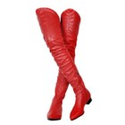 Super Sexy Women Over-the-knee Boots Thigh High Low Heel Boots Nice Shoes Us4-15