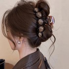 1pc Fashion Pearl Large Simple Elegant Acrylic Hair Claw Hairpin For Women s