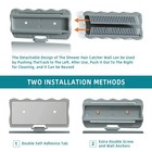 Reusable Silicone Hair Catcher Wall Hair Collector For Shower Drain Bathroom