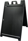 Black 2-pack Of Plasticade Signicade Deluxe A-frame Sidewalk Curb Sign Portable