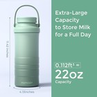 Momcozy 22oz Portable Breastmilk Cooler For 24h Outdoor Green