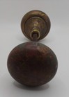 Vintage Cast Brass Patina Round Passage Door Knob Mid 20th Century