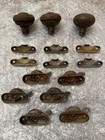 Lot Of  6  Vintage Window Sash Latch Locks And  3  Door Knobs
