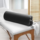Microfiber Massage Table Bolster Pillow Case Cover - 30 x9   Drawstring  Black