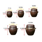 Korean Clay W lid Pottery Pot Jar Onggi Hangari For Fermenting Kimchi Gochujang