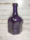 Vintage Blenko Jn Greenhow Williamsburg 1770 Repro Blown Glass Bottle Amethyst
