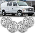 Set De 4 Tapacubos 16  Plateados Para Ford E-series E150 E250 E350 1992-2014  Nu