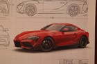  toyota Supra Gr  2020 Launch Edition Official Blueprint Design Ltd Ed Poster