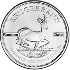 South Africa Silver Krugerrand 1 Oz 1 Rand - Random Date 100 Bu Coins In 5 Tubes