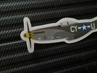 P-51 Mustang    gunfighter    Clear Vinyl Sticker By Diamondback Designs