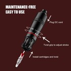 Complete Cartridge Tattoo Pen Kit     Dc Rotary Machine With Needle Cartridges 
