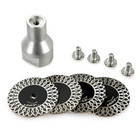 Lozlin 5-pc 40mm Diamond Engraving Blade Saw Kit Removable Flange 5 8-11 Thread