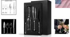 Modern Silver Cake Cutting   Toasting Flutes Set - Ideal Bridal Shower Gift