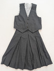 Vintage 70s Women s Outfit Suit Gaucho Culottes Pants Vest See Measurements