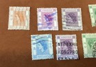 Lot Of 9 Vtg Hong Kong Stamps  King Gvi   Queen Elizabeth Ii  Lot 612