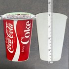 Vintage Original 1960 s 70 s Coca Cola Coke Soda Pop Cup Sticker Decal 4 125 
