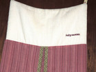 Baby Martex Blossom Diaper Stacker Pink Cranberry Corduroy Euc